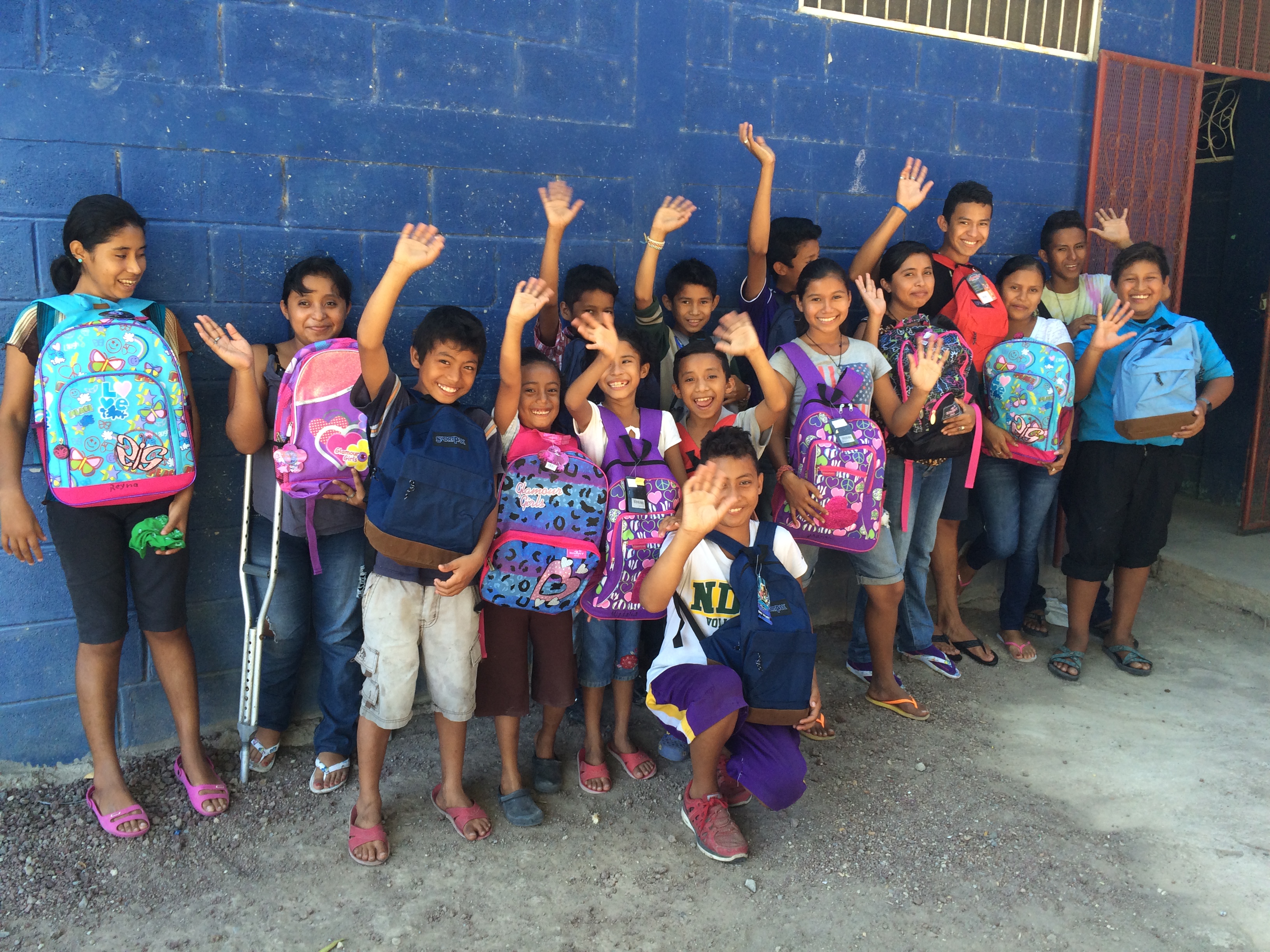 Some of the children who reside in the SHELTER full time say, "Gracias!"